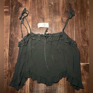 American Eagle Outfitters Black Blouse Size Medium